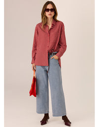 Marlon Stripe Shirt Red Stripe