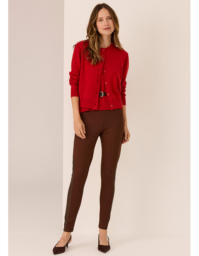 Jesse Legging w Trim Chocolate