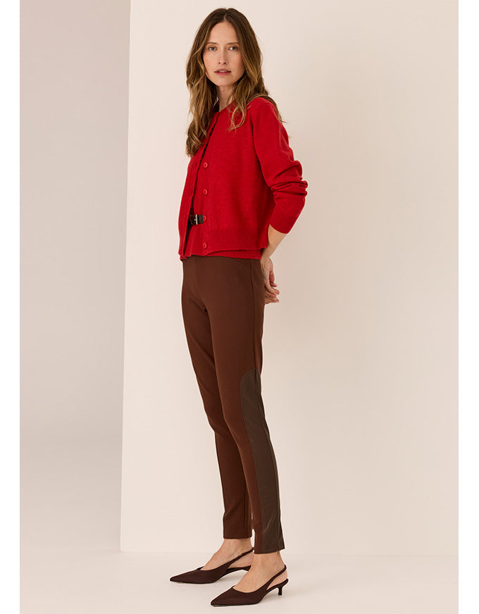 Jesse Legging w Trim Chocolate