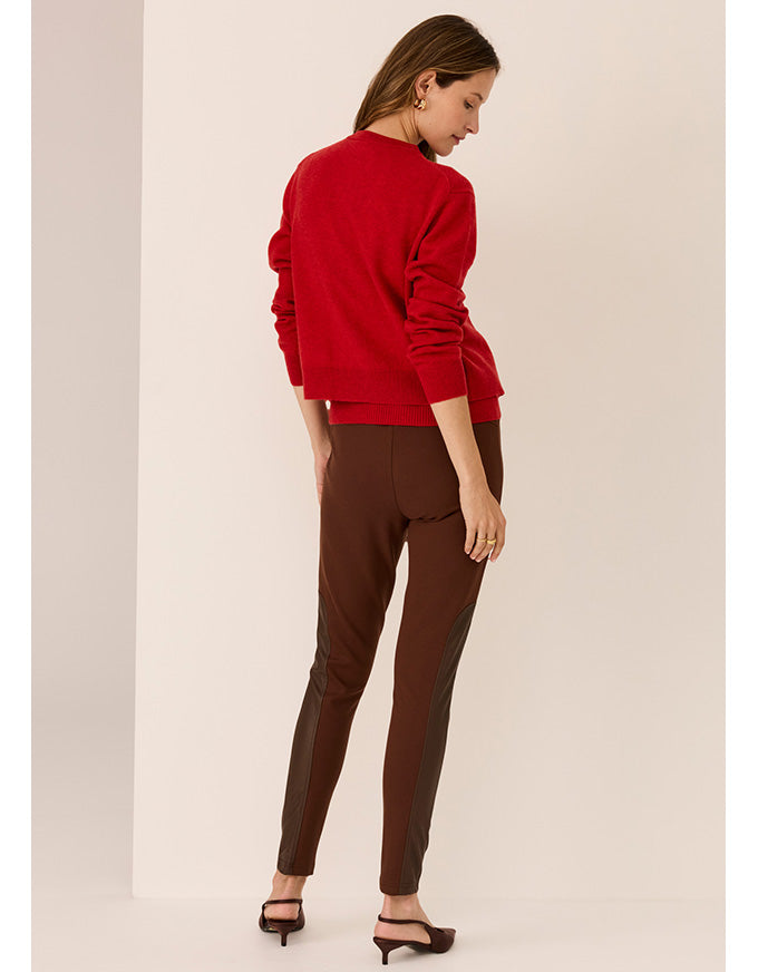 Jesse Legging w Trim Chocolate