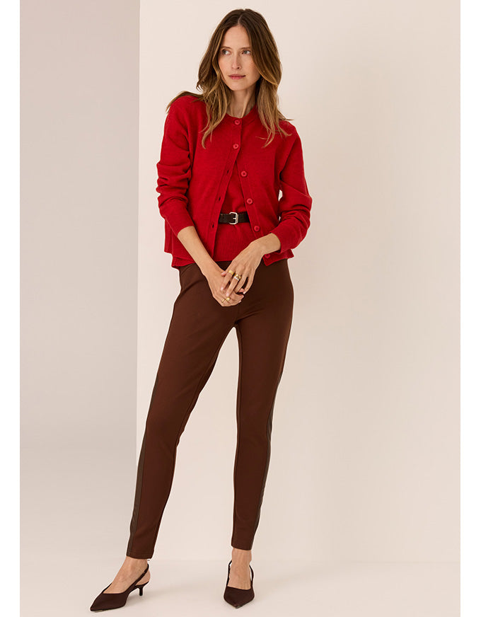 Jesse Legging w Trim Chocolate