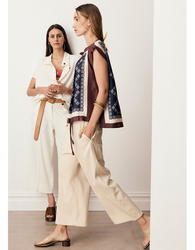 Anise Crop Pant Pebble