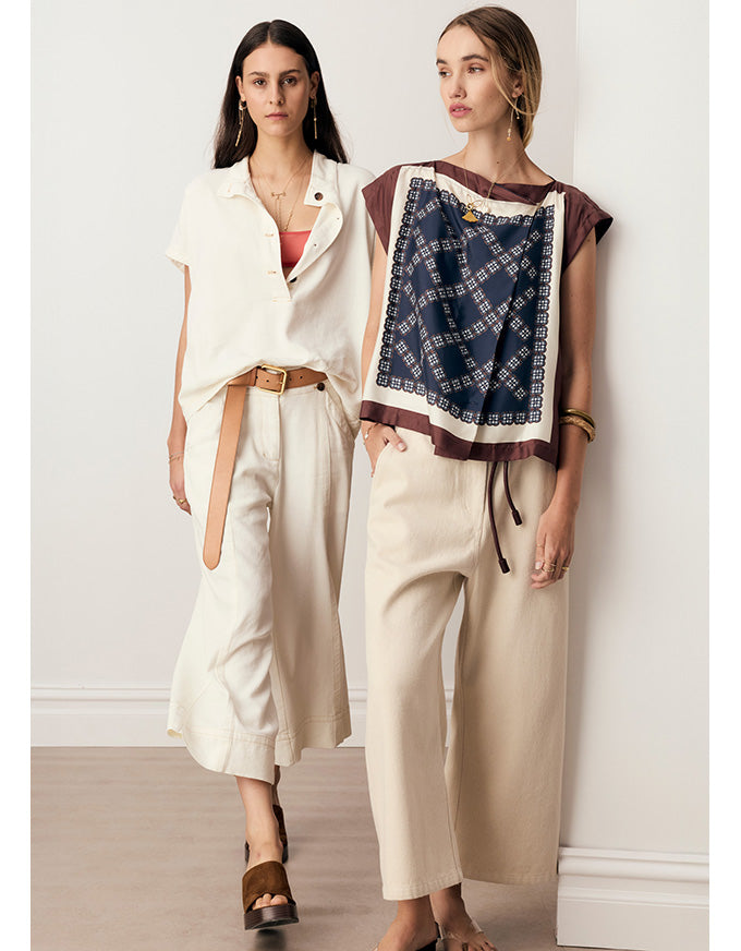 Anise Crop Pant Pebble