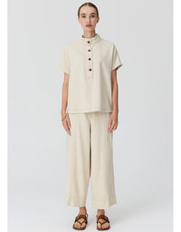 Anise Crop Pant Pebble