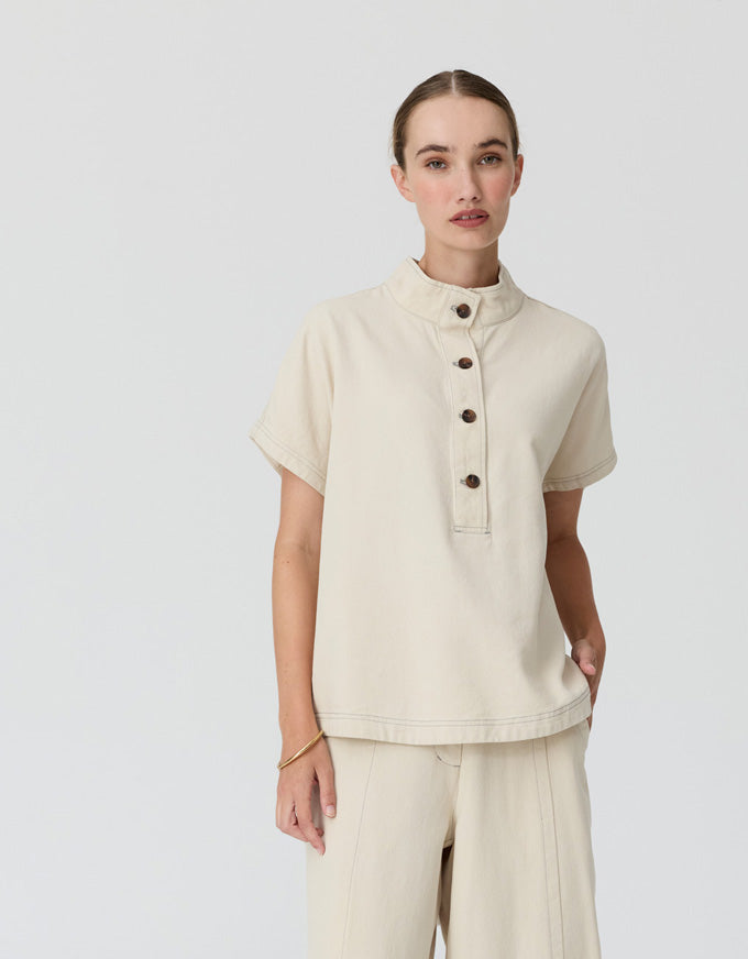 Anise Shirt Pebble