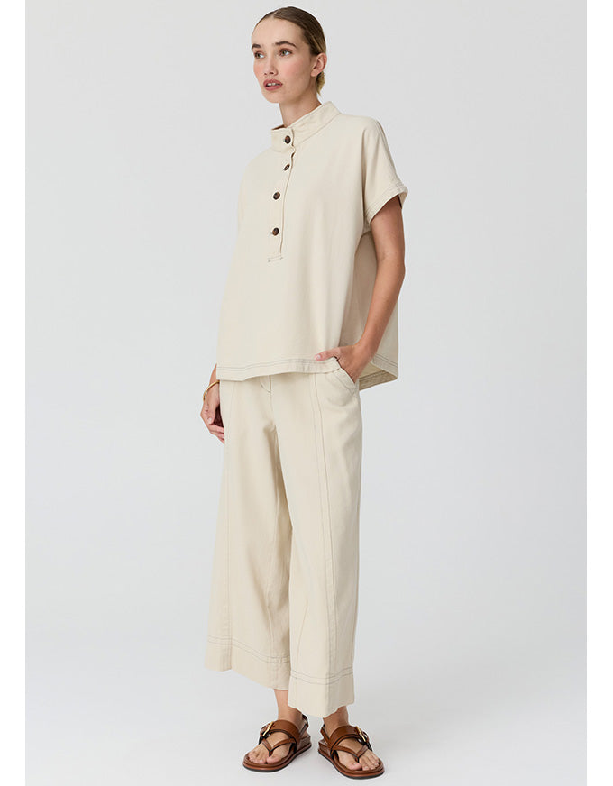 Anise Crop Pant Pebble