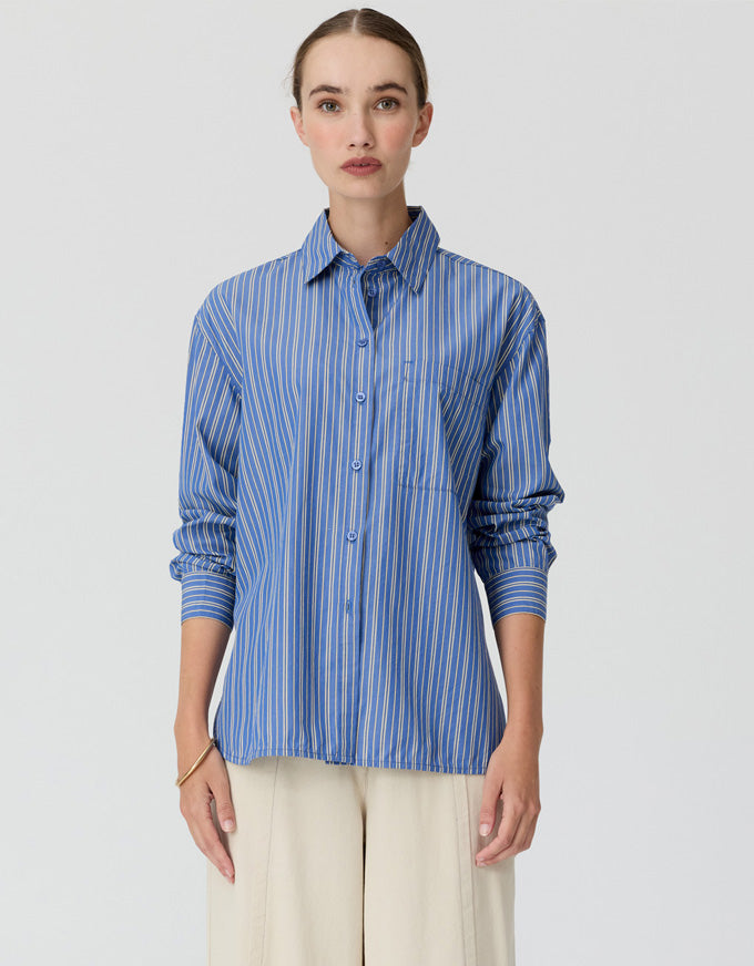 Aubin L/S Shirt Blue/Butter