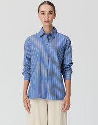 Aubin L/S Shirt Blue/Butter