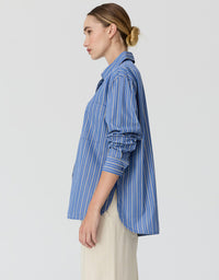 Aubin L/S Shirt Blue/Butter
