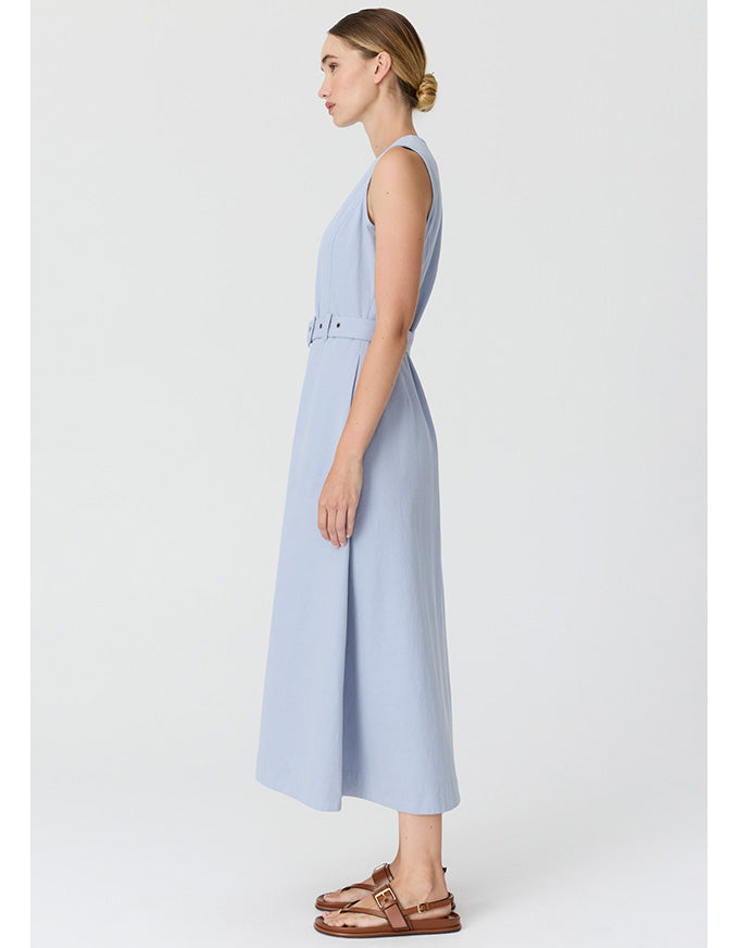 Lira Belt Dress - Blue
