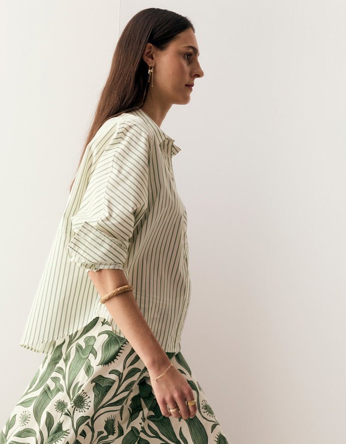 Botanica Stripe Shirt Botanica Print