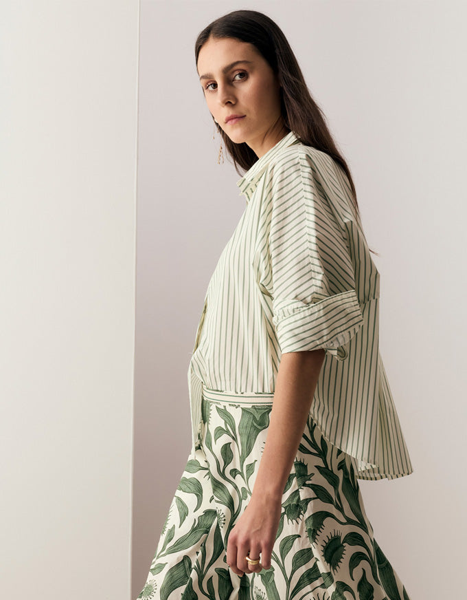 Botanica Stripe Shirt Botanica Print