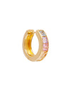 Pastel Ombre Midi Hoops Gold