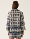 Pedra Embroidery Blouse Navy