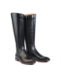 Pheodora Black Leather Boots