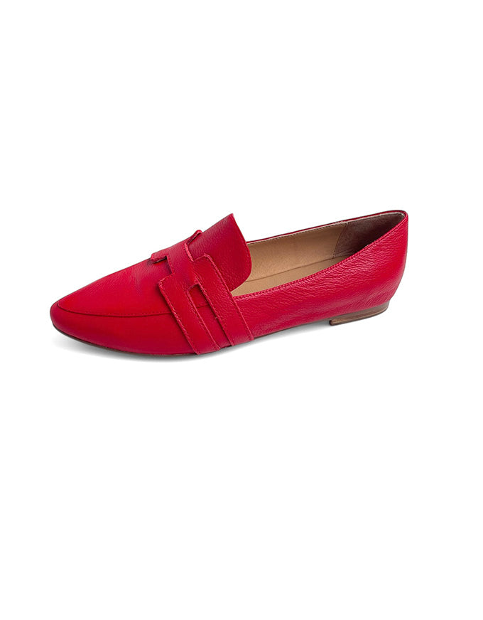 Salti Flats New Red Leather