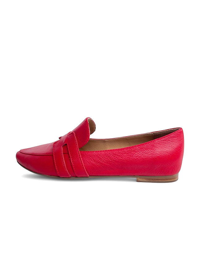 Salti Flats New Red Leather