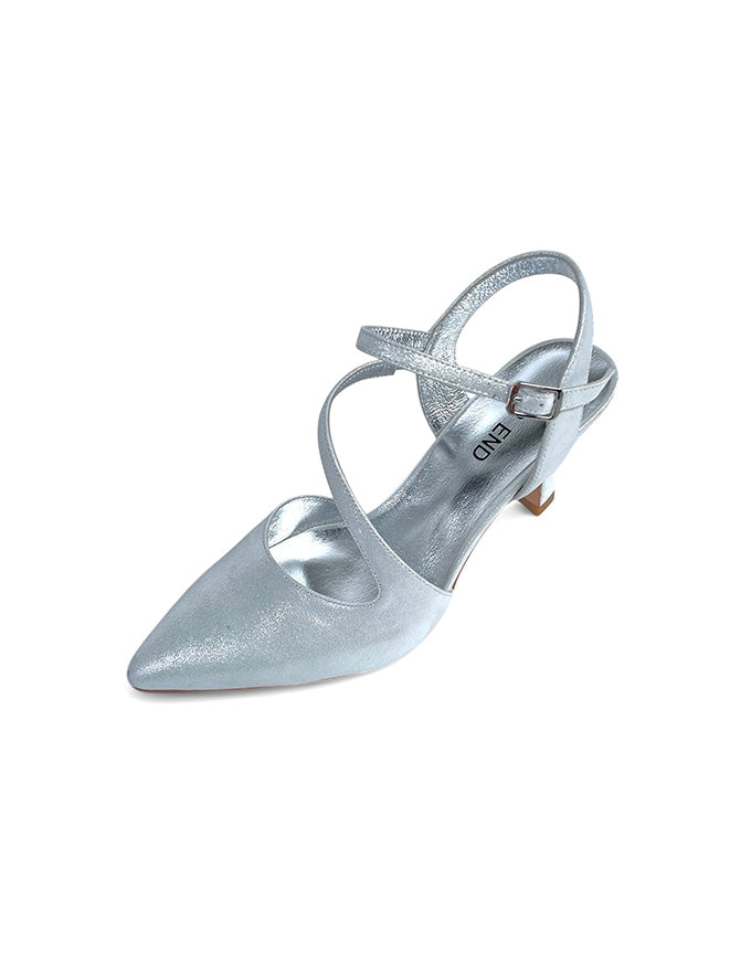 Lukka Heels Silver Shimmer