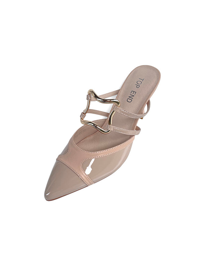 Loya Heels Cafe Patent Leather