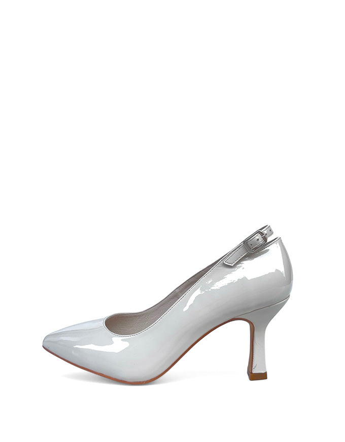 Lissia Heels Ivory Patent Leather