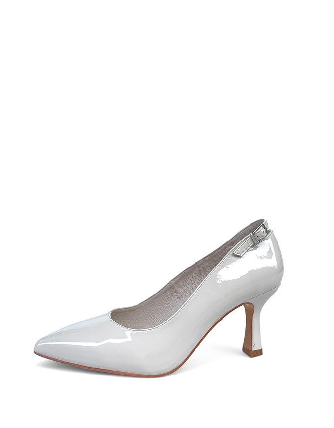 Lissia Heels Ivory Patent Leather
