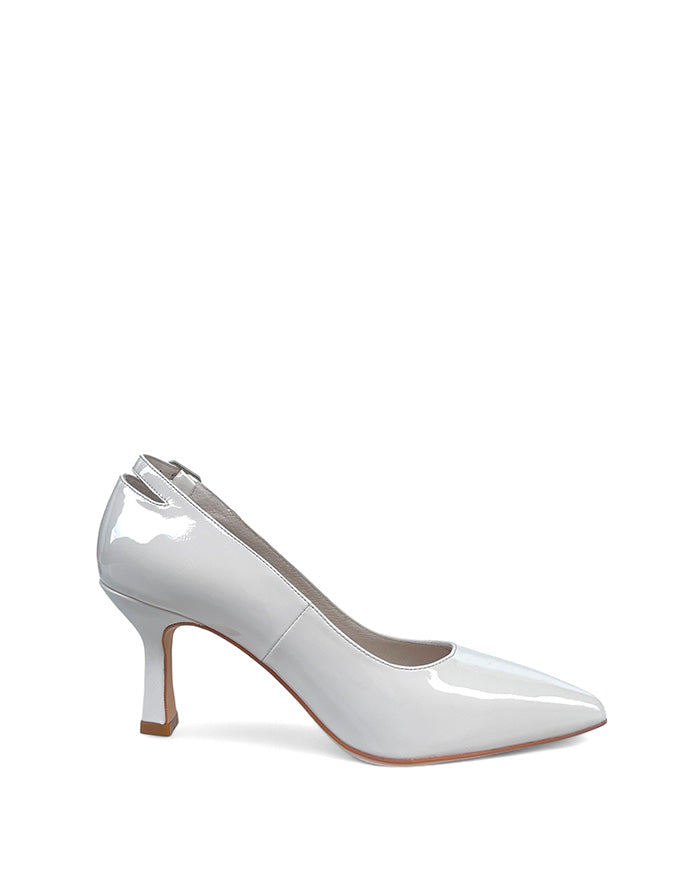 Lissia Heels Ivory Patent Leather