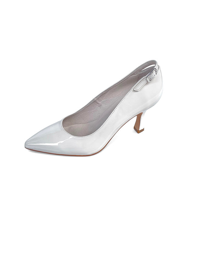Lissia Heels Ivory Patent Leather