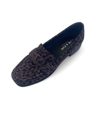 Leopard print loafer shoe