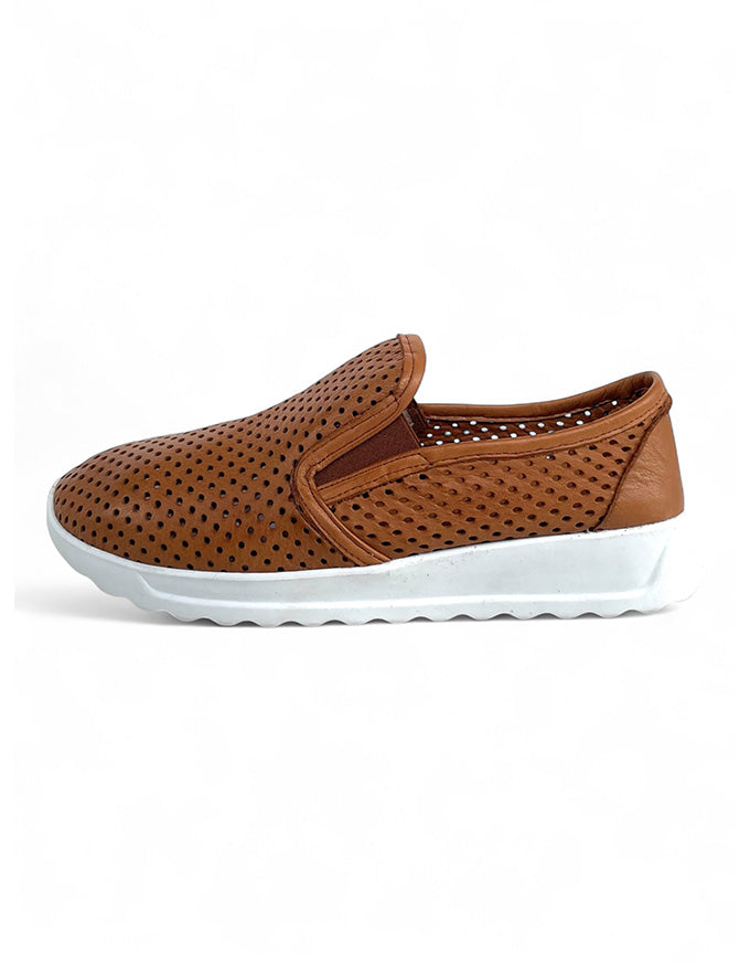 EG219 Sneakers Tan Leather