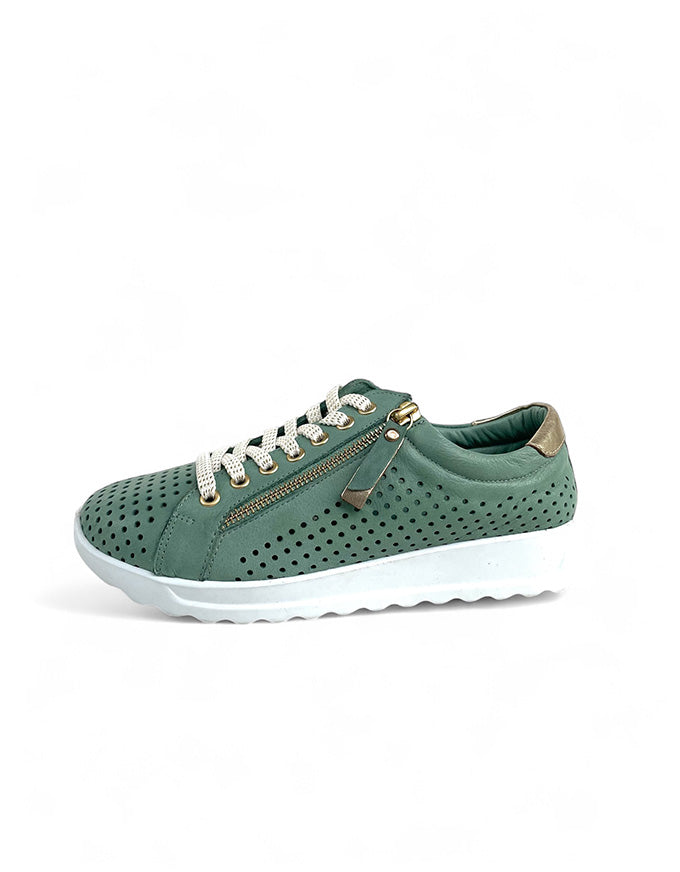 EG256 Sneakers Emerald Leather