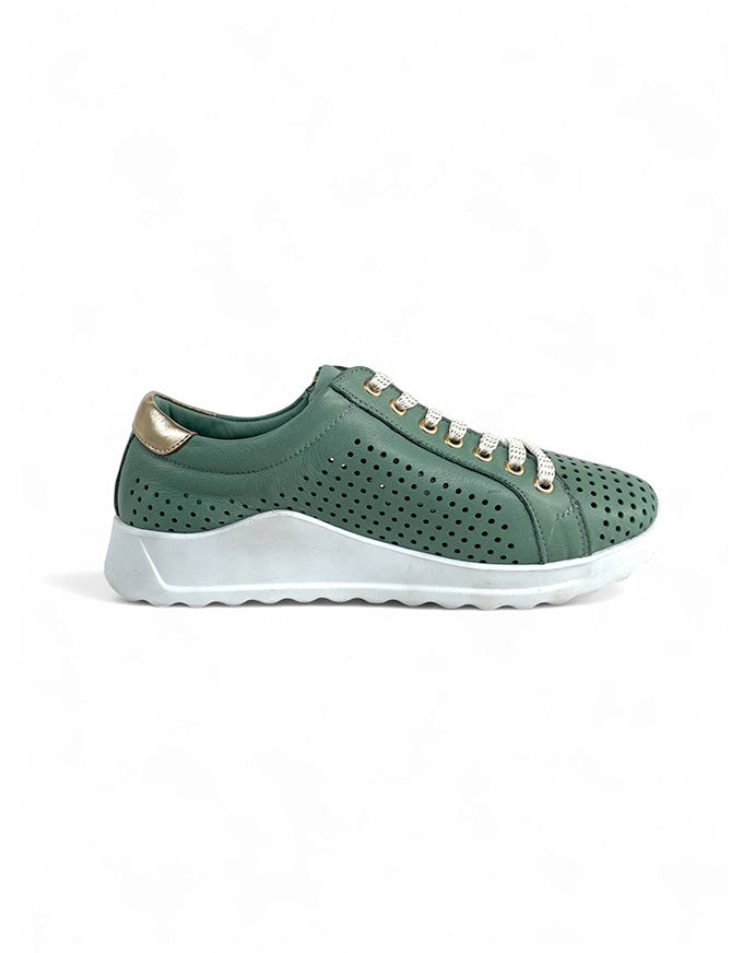 EG256 Sneakers Emerald Leather