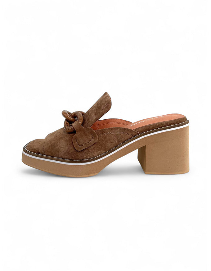 JENNYS Heels Light Choc Suede