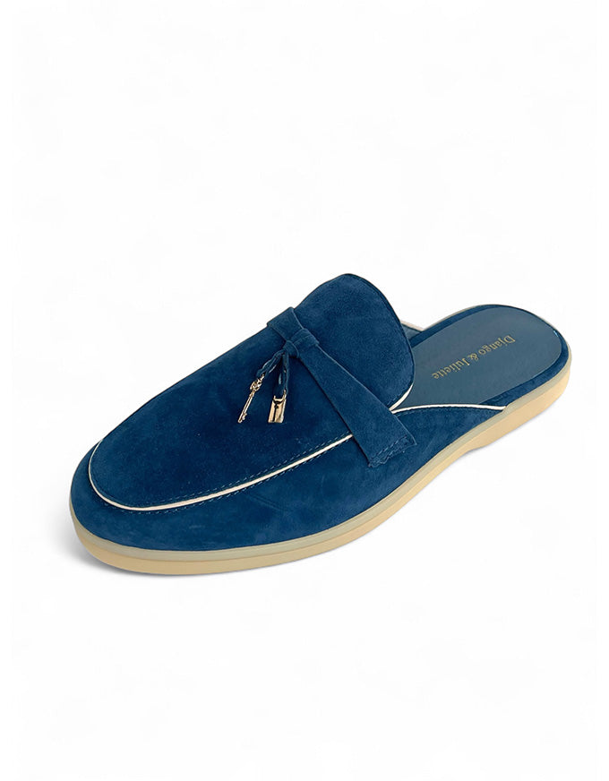 LOTTIES Flats Light Navy Suede