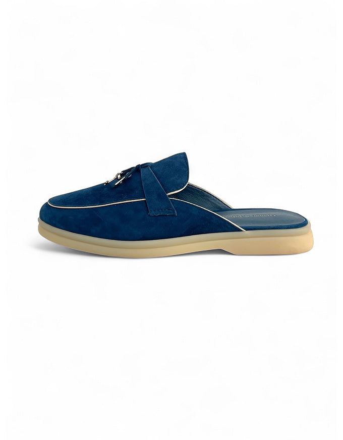 LOTTIES Flats Light Navy Suede