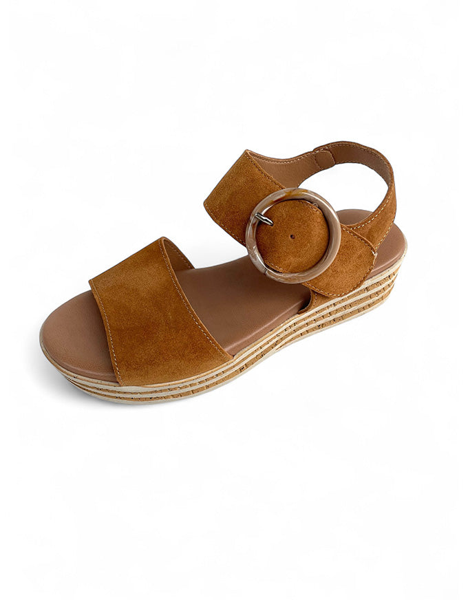 Vivian Sandals Tan Suede