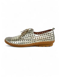 Kroon Flats Gold Metallic Leather