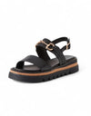 SABRI Leather Sandals Black