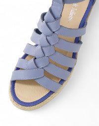 PELONY Wedges Denim Leather
