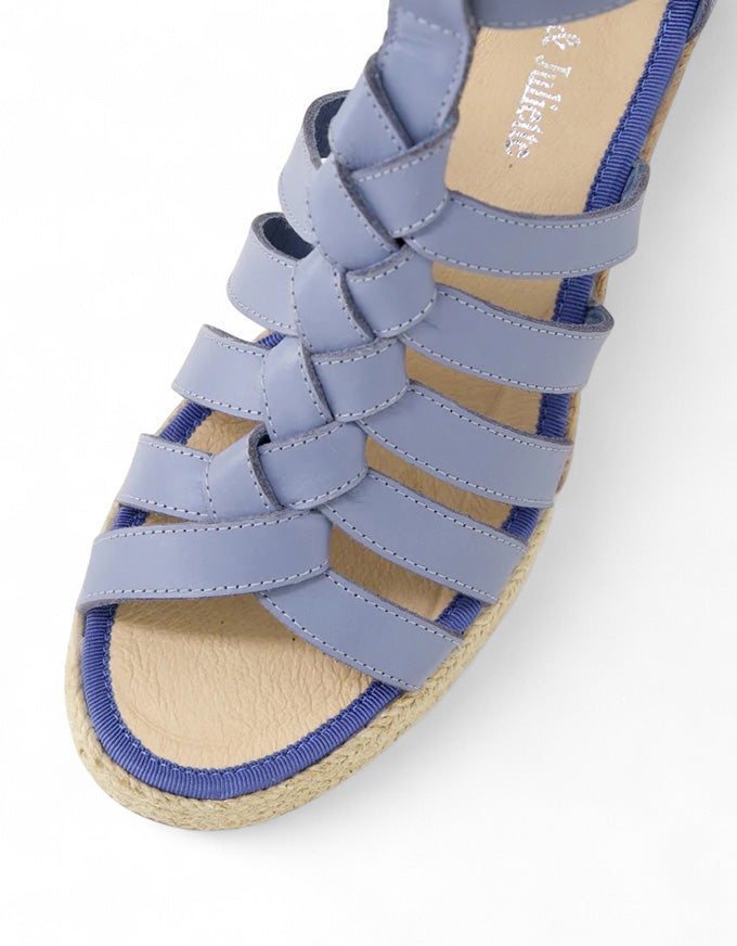 PELONY Wedges Denim Leather