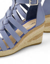 PELONY Wedges Denim Leather