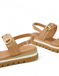 SABRI Leather Sandals Tan