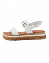 SABRI Leather Sandals White