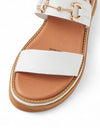 SABRI Leather Sandals White