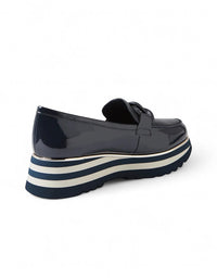 Eaila Patent Leather Loafer Navy