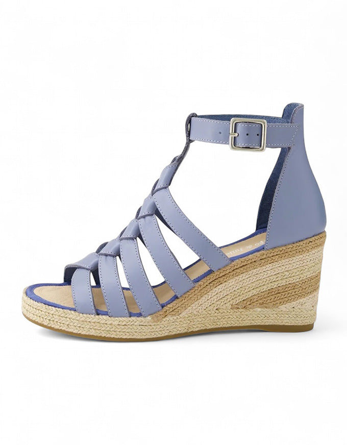 PELONY Wedges Denim Leather