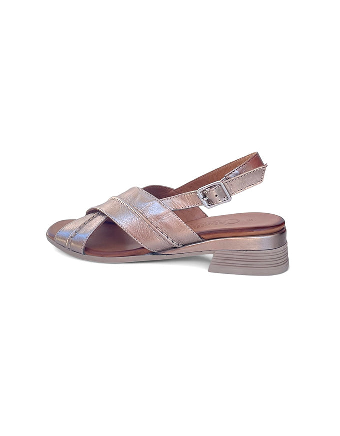 ANYA Sandals Pewter Leather