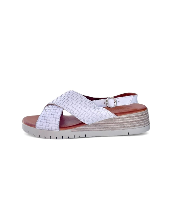 Exile Sandals White Leather