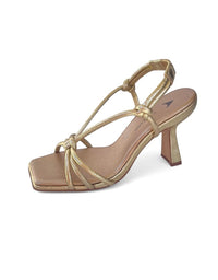 Cracked Light Gold Heel