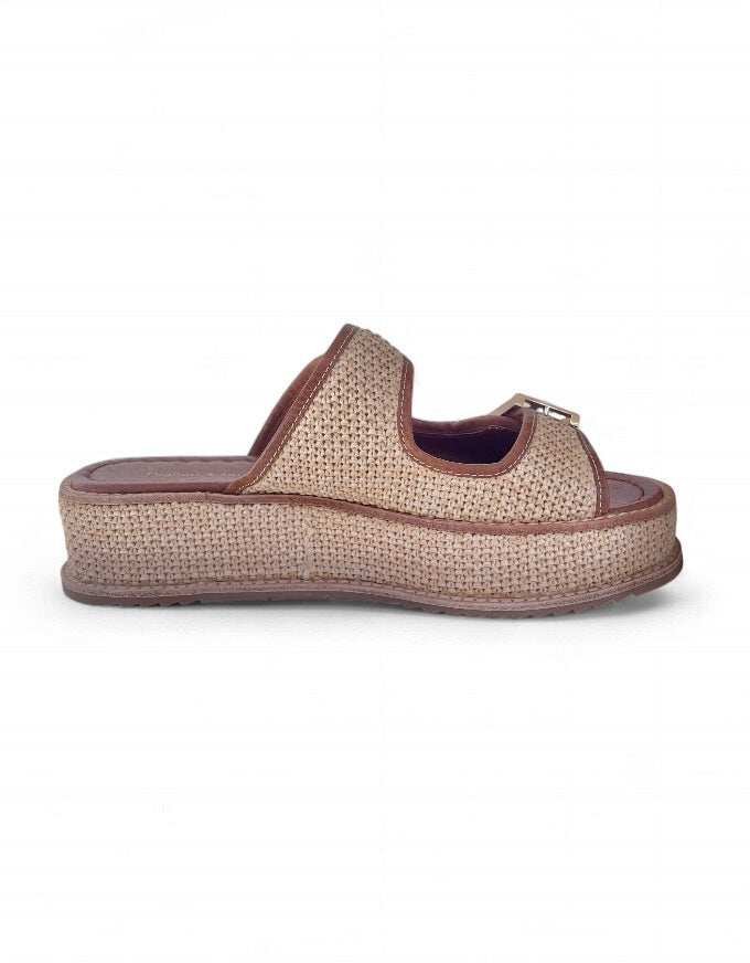 Vexta Slides Choc Natural Weave