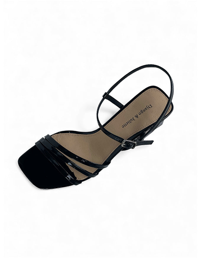 MARIAN Heels Black Patent Leather